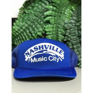 Vtg Nashville Music City Trucker Hat